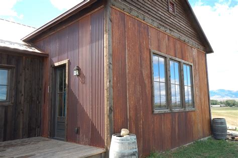 rusty corrugated metal exterior walls